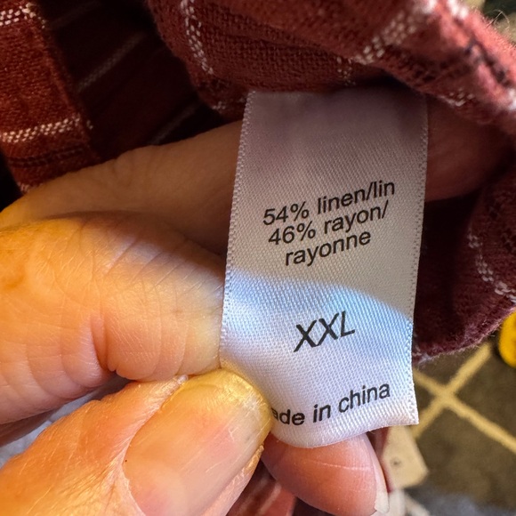 Maurices Rust and White Striped Pants. Excellent Condition. - Picture 6 of 8